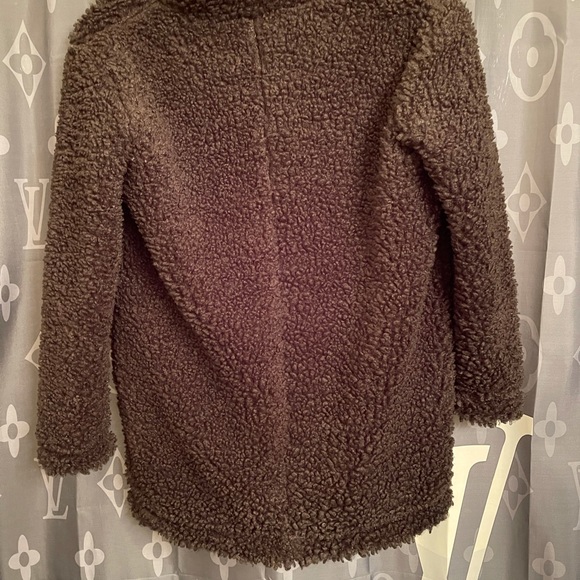 Banana Republic teddy coat black warm NWT x small Sherpa - Picture 5 of 6